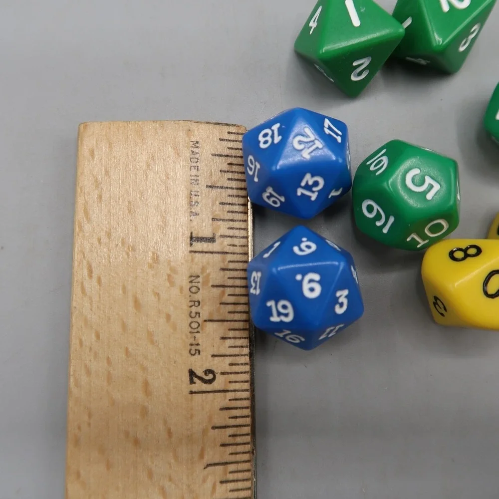 Polyhedral Dice Set Lot (8) D&D RPG Gaming Multi Sided Various Colors